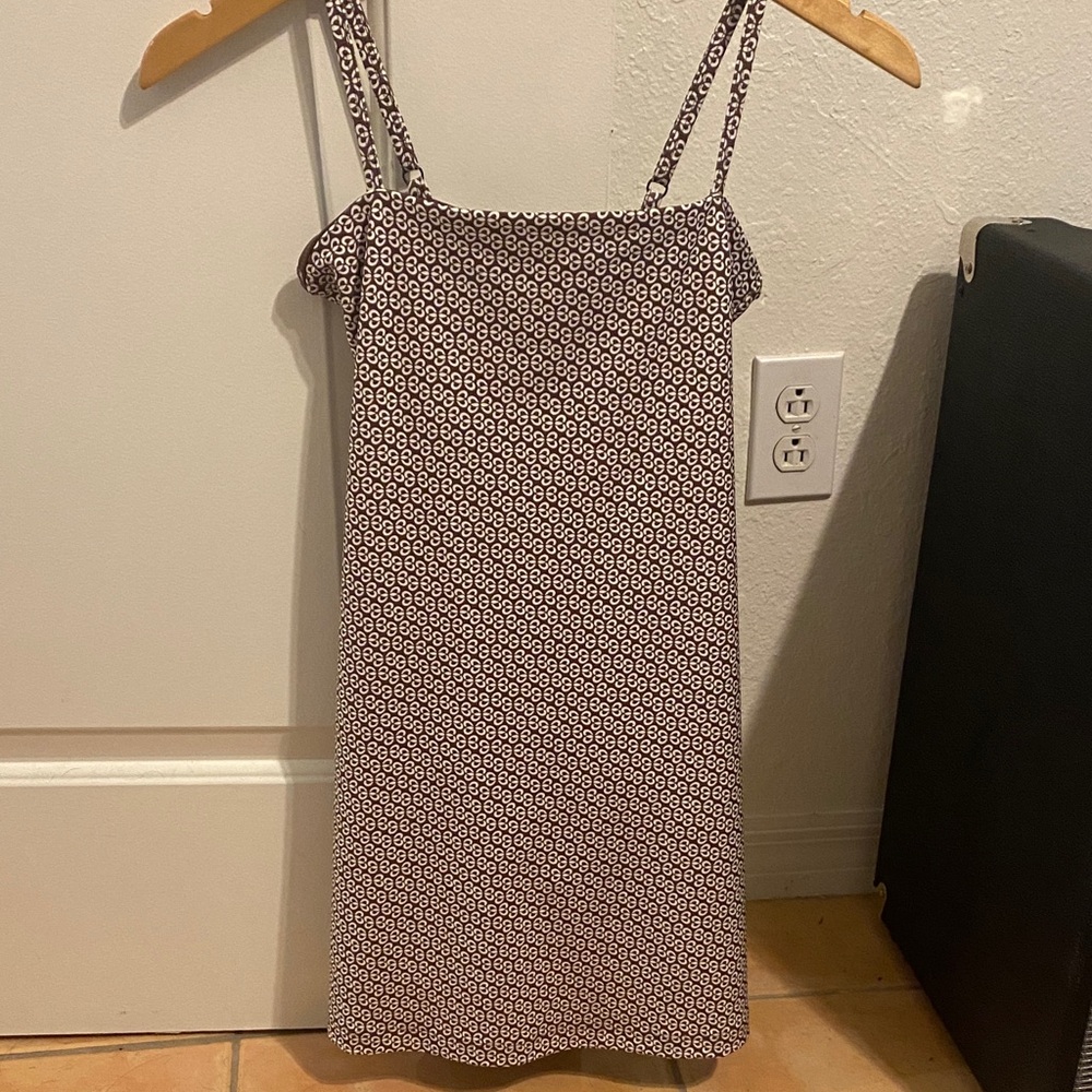 Abercrombie & Fitch Brown & White Athletic Mini Dress